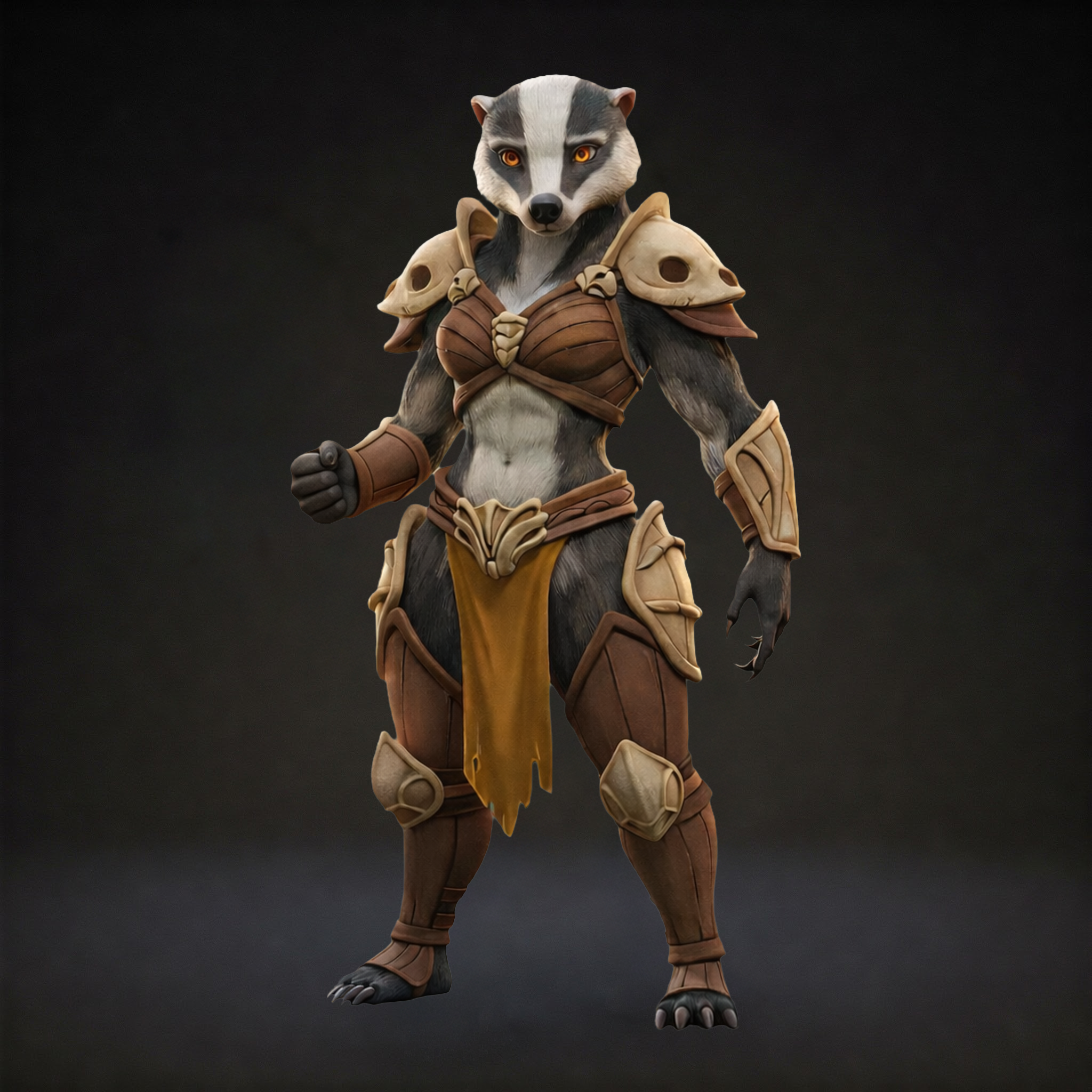 honey-badger-monk-clenching-fist